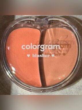 Colorgram Tintin Dory Soft Peach Duo Blusher Dual-Texture Cream and Powder NEW